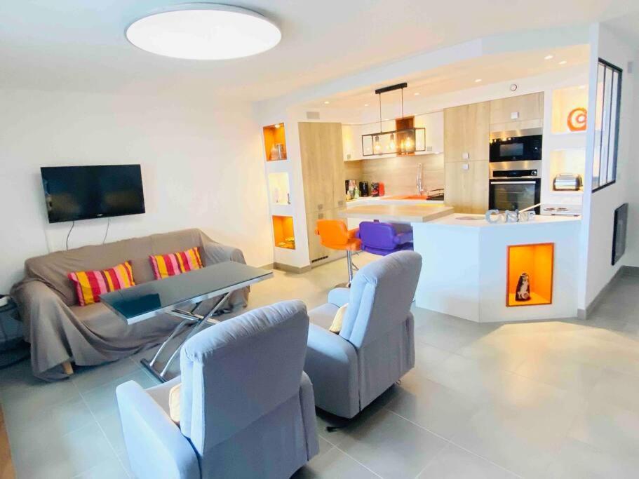 Luxueux T3 Piscine Et Vue Somptueuse Appartement Sète Buitenkant foto
