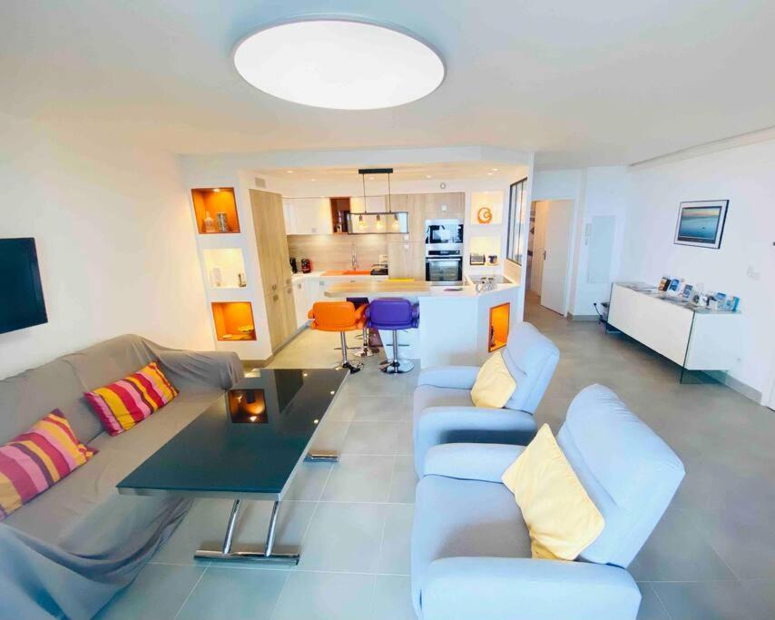 Luxueux T3 Piscine Et Vue Somptueuse Appartement Sète Buitenkant foto