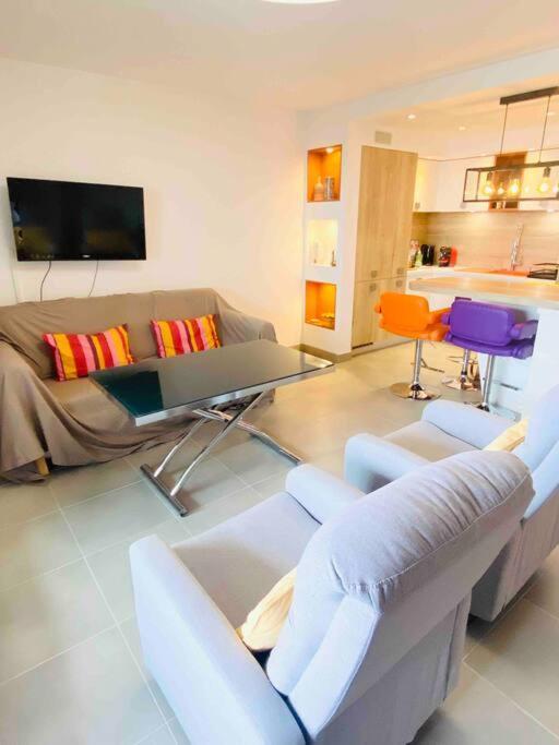 Luxueux T3 Piscine Et Vue Somptueuse Appartement Sète Buitenkant foto